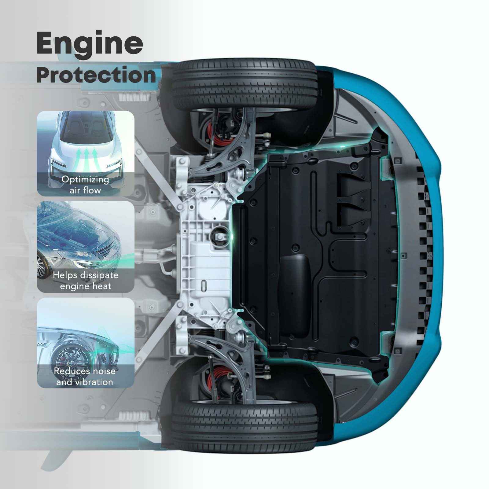 2012 Toyota Camry Bumper Passenger Side Engine Splash Shield For 2007-2011 Toyota Camry | Japan Built Models Toyota Camry Splash Shield - Foto 7