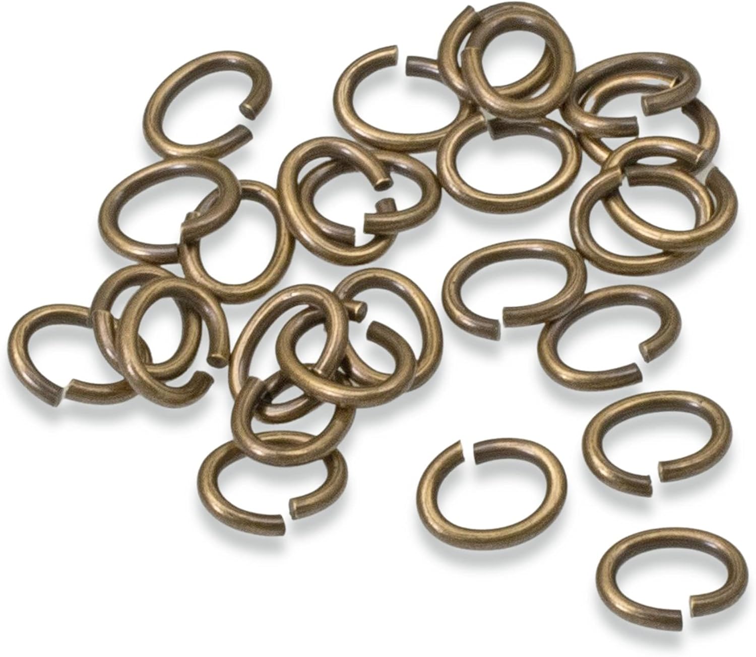 Medium Oval Jump Ring - Brass Oxide 5x6mm (200)