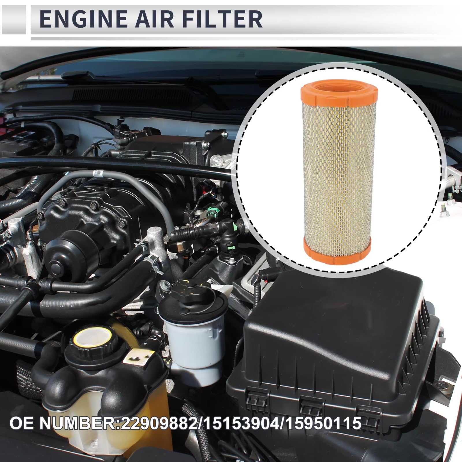 Filtro Aire Motor Coche Para Chevrolet Para Express 1500 2001-2014 Filtro de aire motor coche | Filtro de aire de admisión del motor de automóvil 22909882/15153904/15950115