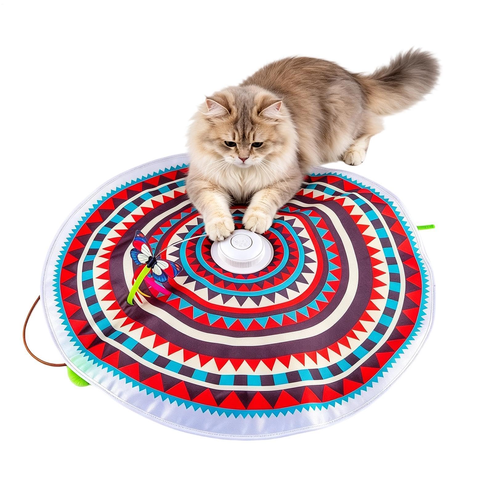 Gatto Giocattolo Interattivo Di Arricchimento Intelligente E Ricaricabile | Stimolante Per Gatti Per Interno, Esterno, Casa, Appartamento, Balcone E Soggiorno