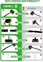 Vista 4 de Xindell - Limpiador de ventanas de coche - Juego de limpiaparabrisas, capó de microfibra, limpiador exterior e interior de coche con mango largo