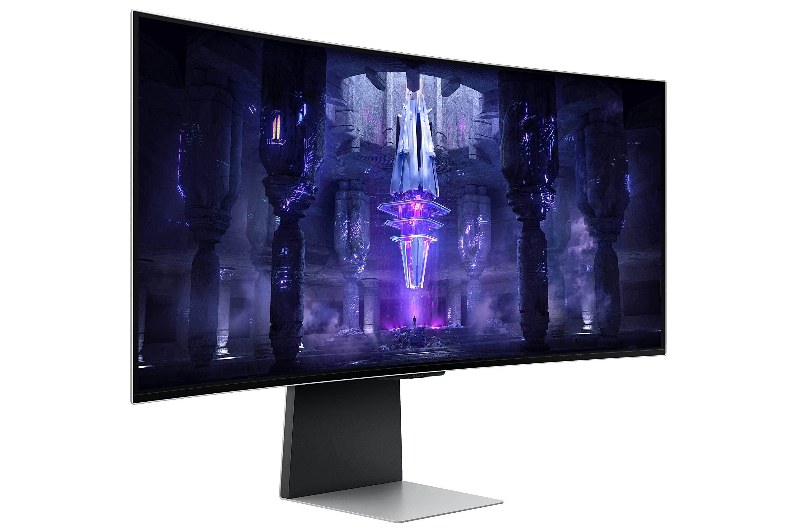 Samsung Ecran PC Odyssey OLED G8 34’’ 175Hz , 0.1ms, Dalle OLED Incurvée 1800R,UWQHD: 3440 x 1440, AMD FreeSync Premium Pro,Core Lightning +,Smart, Inclinable-Ajustable en hauteur, USB C, Micro HDMI