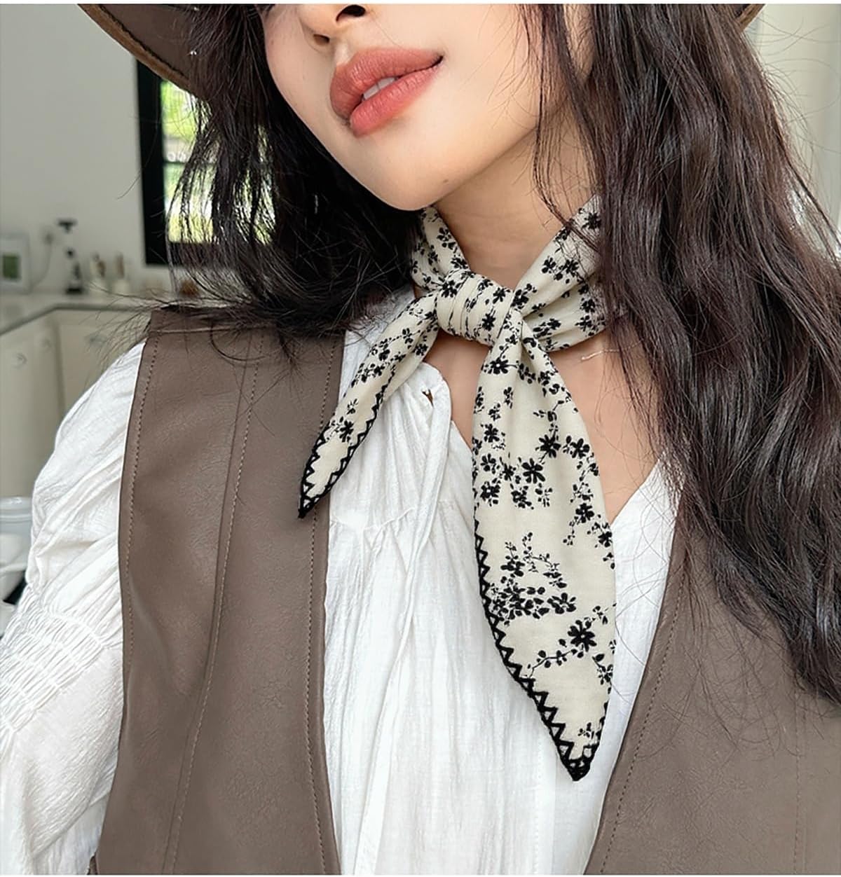 Large Cotton Bandana Headband, Head Wrap, Protective Coverage, Hair Neck Scarf for Women 28 x 28 inch - Image 6