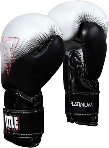 Title Platinum Proclaim - Guantes de entrenamiento, negroplata, 16 onzas