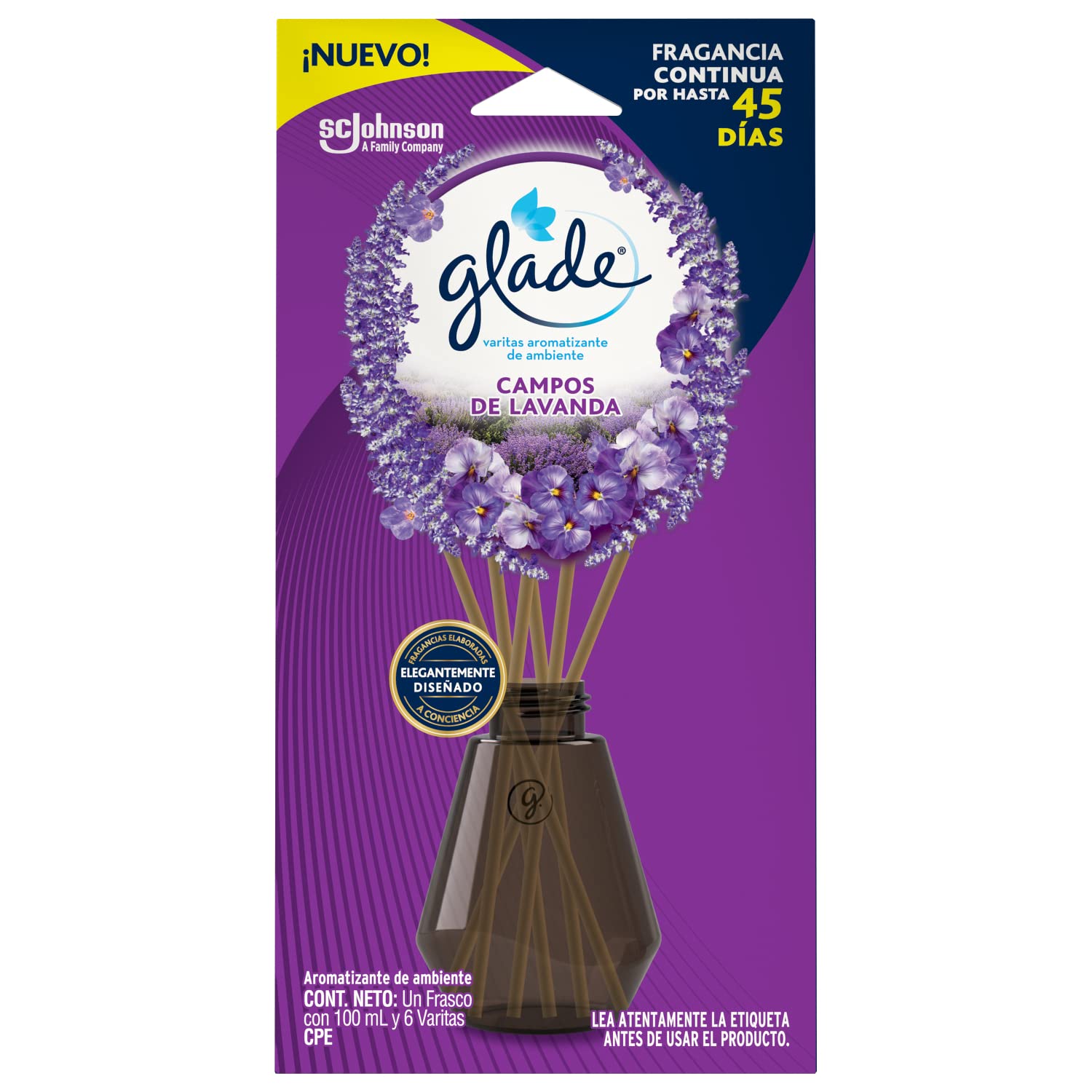 Glade Aromatizador de Ambiente Difusor Lavanda 100ml