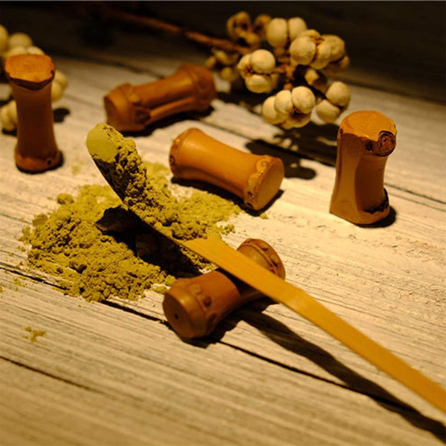 20 Cuillères à Matcha En Bambou Faites Main - Chashaku 17,5 Cm, Pour Cérémonie Du Thé, Café, Dosage - 6