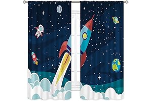 Kids Space Curtains, Spongebob Out Space Curtains for Kids Room 42W x...