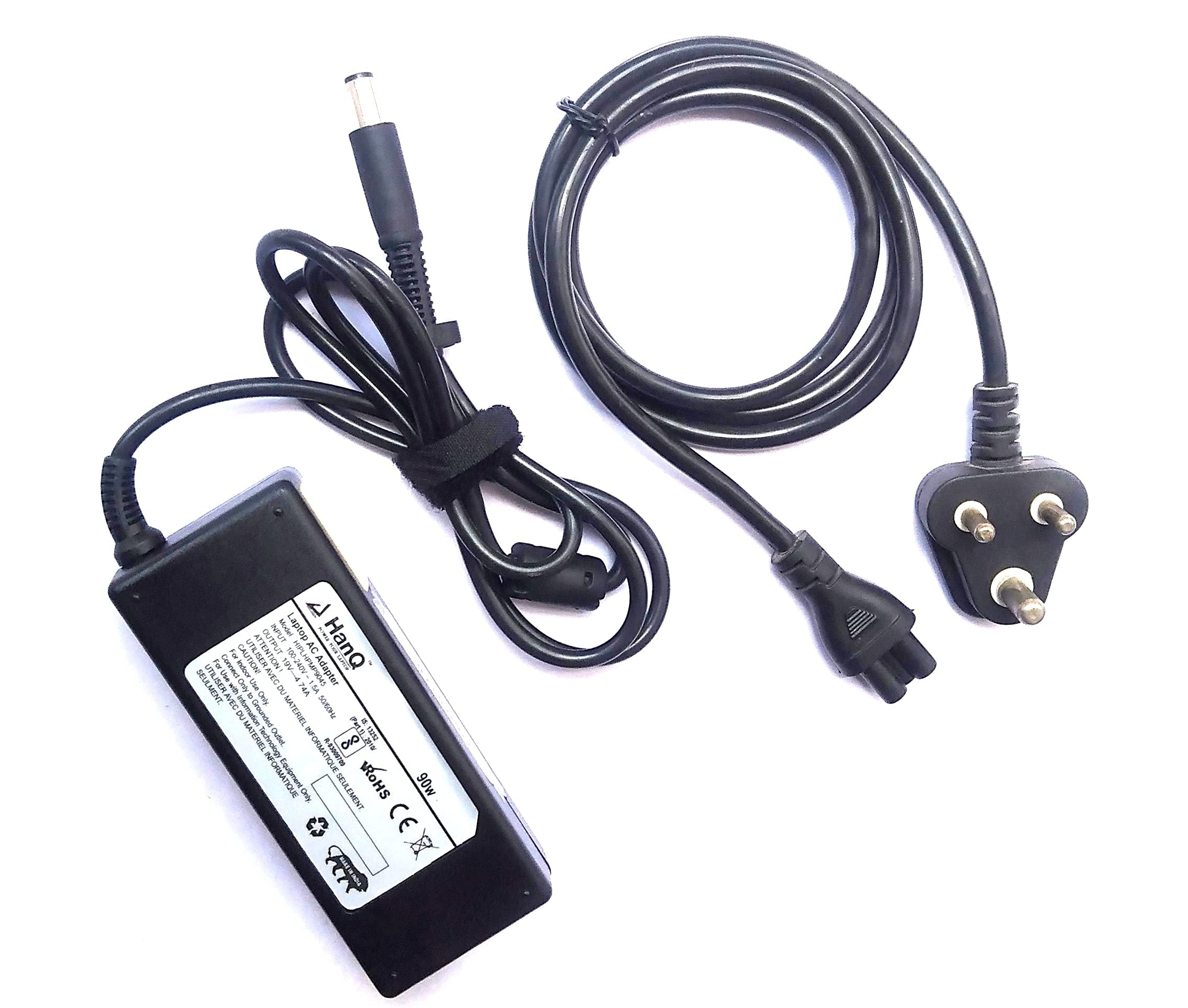 HanQ Laptop Charger for HP ProBook 640 G1 650 G1 19V 4.74A 90W 7.4MM X 5.0MM Pin Diameter Laptop Adapter with Free Power Cod.