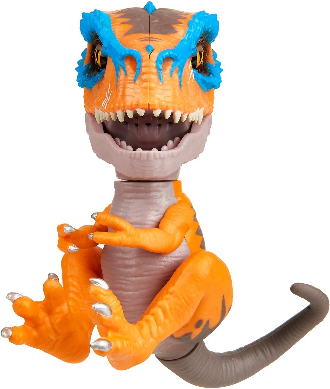 Untamed T-Rex by Fingerlings – Scratch (Orange) - Interactive Collectible Dinosaur - By WowWee