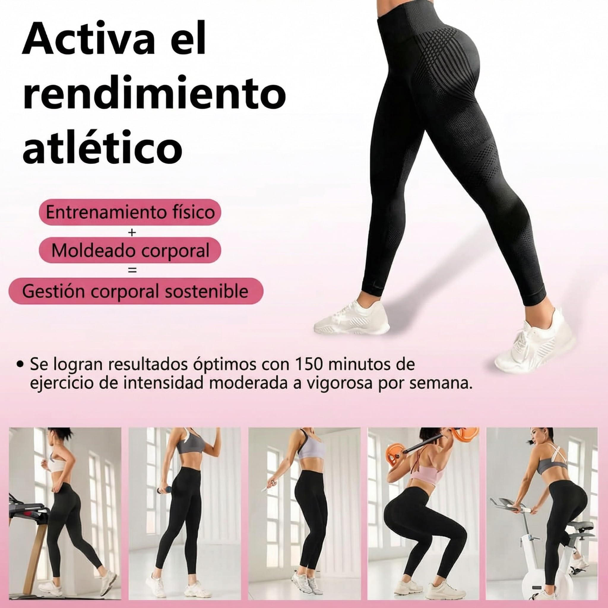 Genérico Leggings Mujer, Leggings 3D Anticelulítico Mujer, Leggins Anticelulitis Compresión, Celulitis Push Up, Redefine Tu Silueta Sin Esfuerzo Pantalones 2PC
