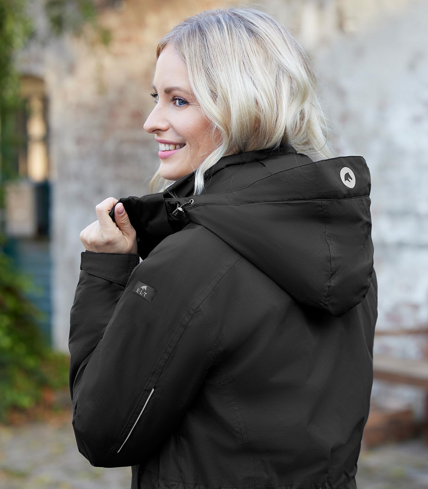 Parka invernale per equitazione Nordic, Nero