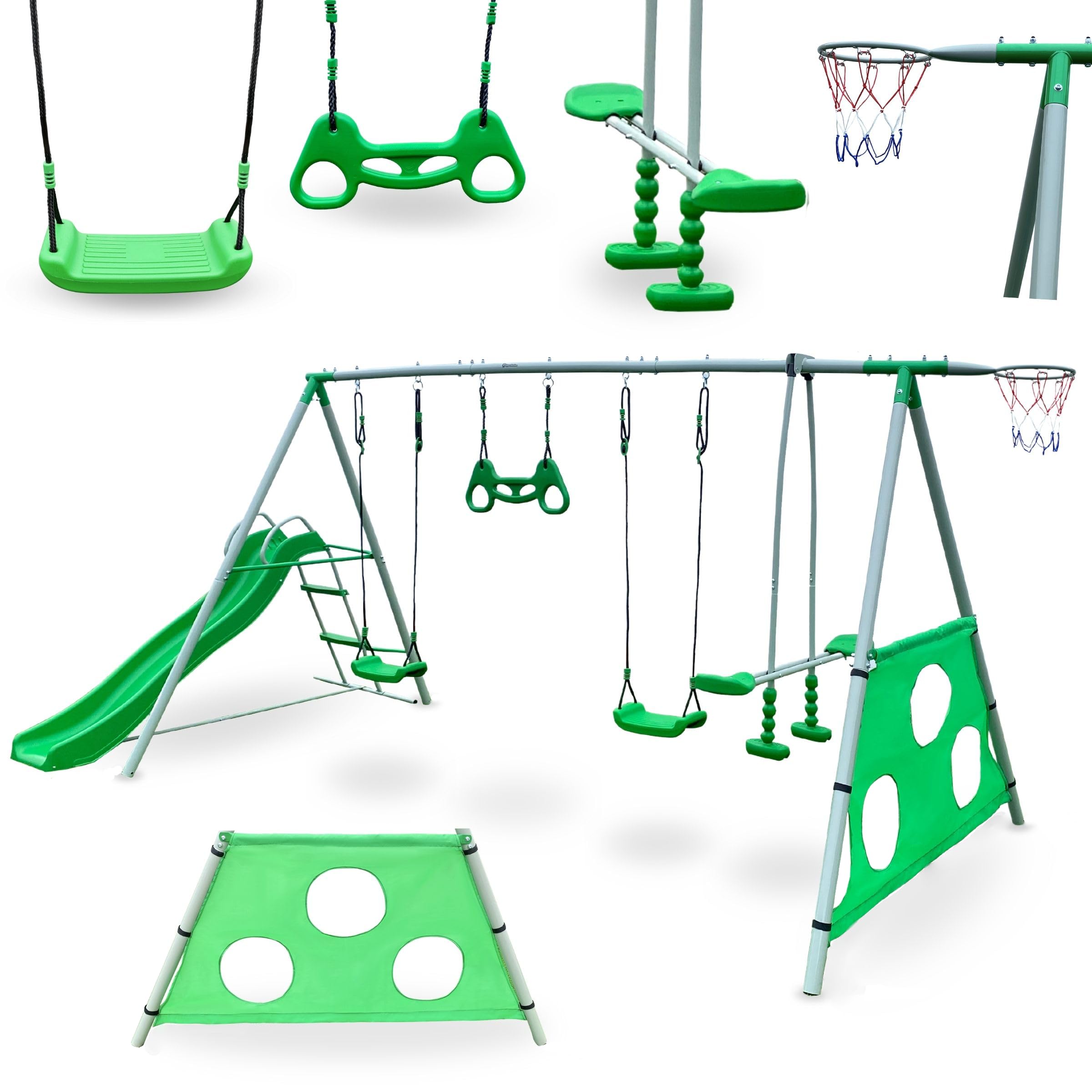 HyperMotion Swing HYP9 Kinderschaukel Outdoor Spielplatz-Set + Produktbeschreibung