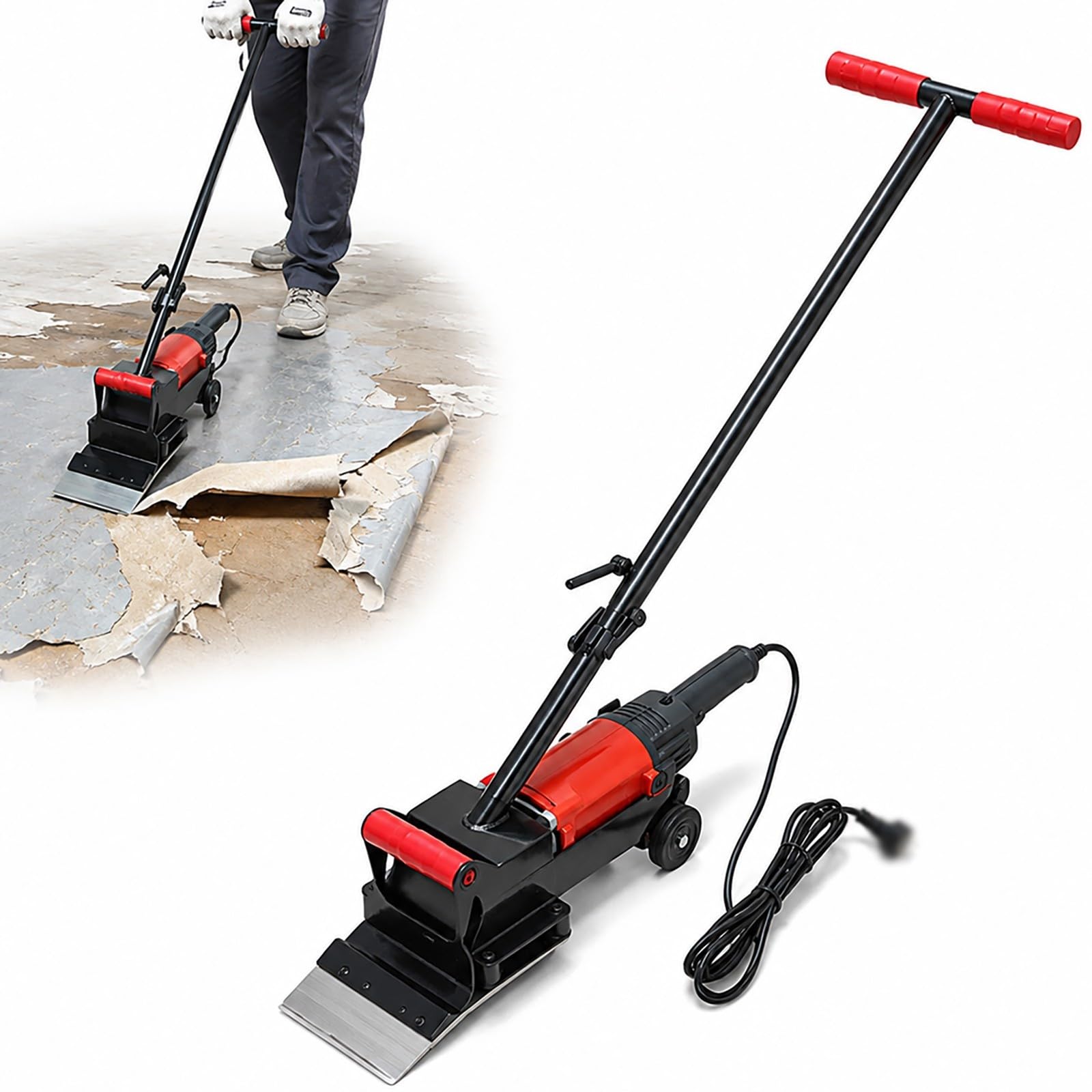 Décapeuse de sol électrique, grattoir de sol 1300 W