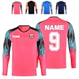 Velba Custom Goalie Jersey, Personalized Goalkeeper Jersey with Your Name, Team Name, Number & Logo