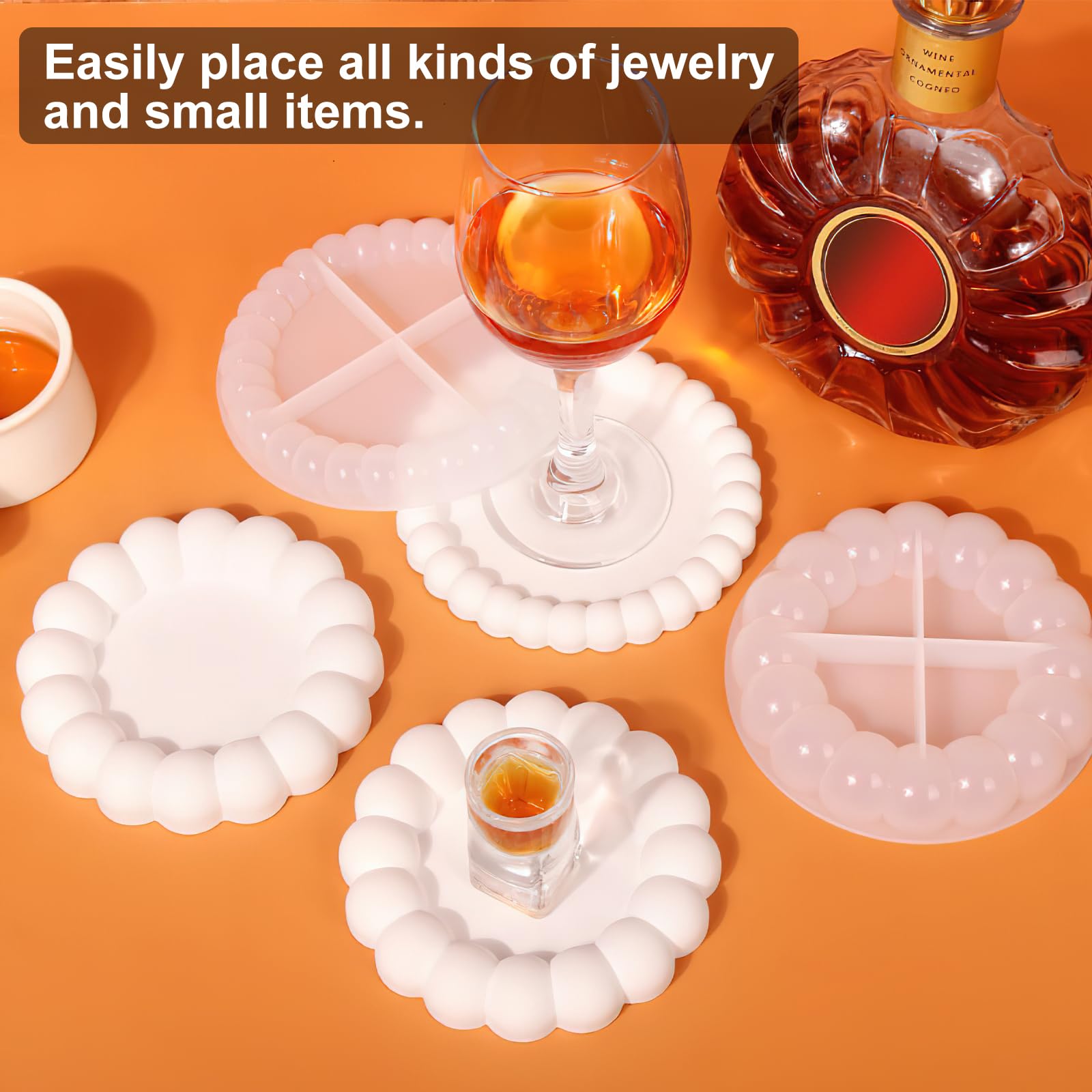 ZUYIST Lot De 4 Moules En Silicone DIY - Moule à Bulles