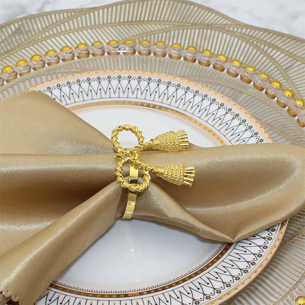 24/pz Anelli per tovaglioli Dorati Porta tovaglioli a Farfalla in Metallo per Decorazioni da tavola per Matrimoni, cene e Feste di Natale (D Come Mostrato)