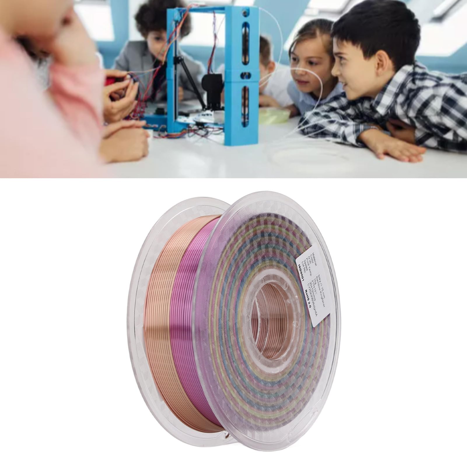 Filament do drukarki 3D PLA Druk jedwabiu Błyszczące materiały eksploatacyjne do projektów drukowania 3D Szpula 1,75 mm 1 kg