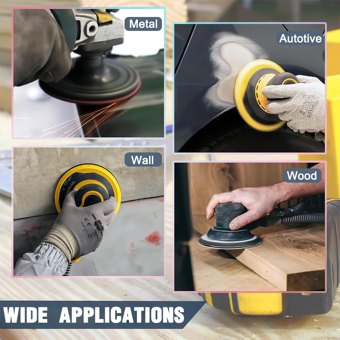 Set 30 dischi abrasivi rotondi in carta vetrata, 75mm, adatti a levigatrici orbitali sia a umido che a secco. Ideali per la lavorazione di legno e metallo con le grane 600/800/1000/1500/2000/3000.