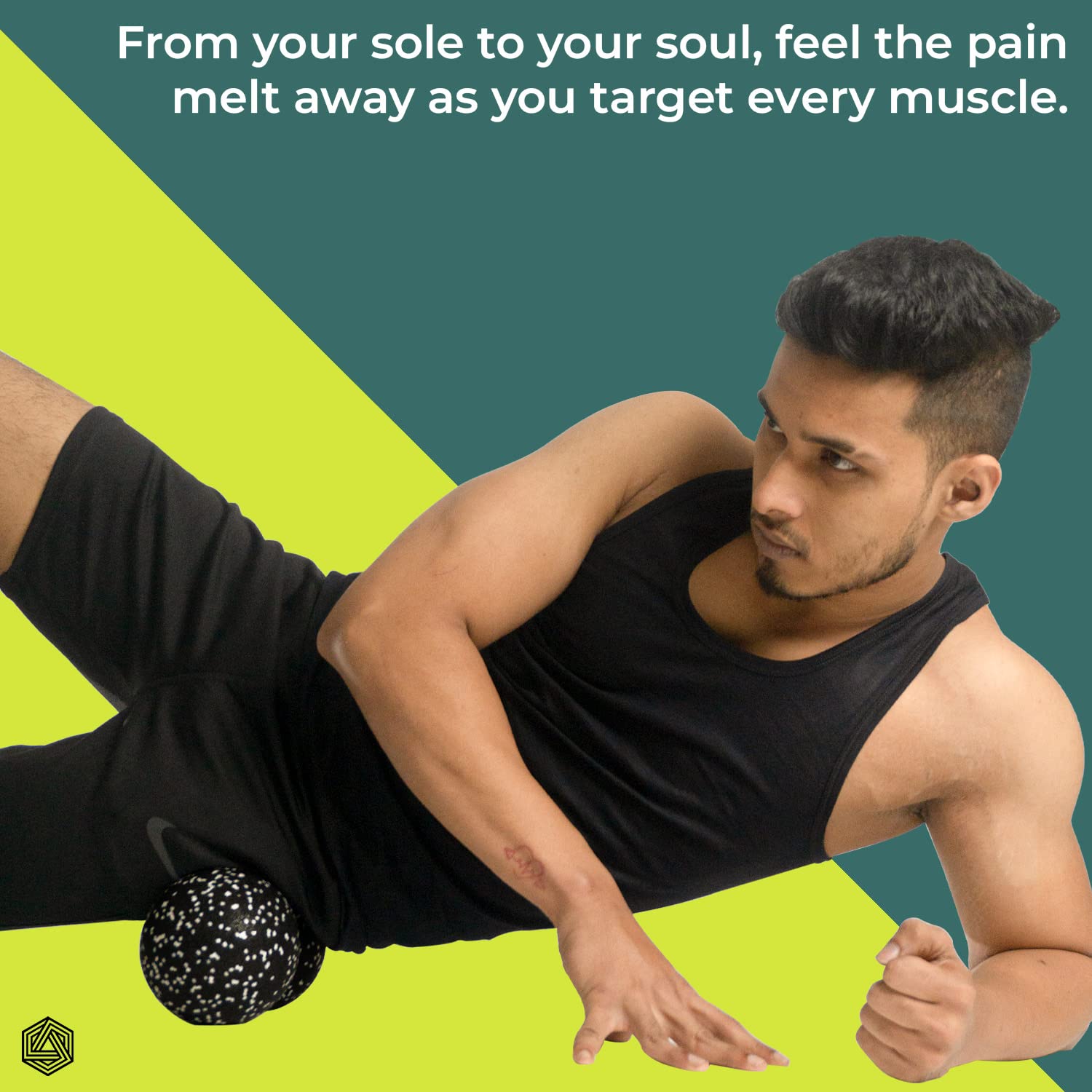 Boldfit Peanut Massage Ball for Physiotherapy Peanut Ball Massage Roller for Pain Relief Full Body Acupressure Ball for Foot, Hand, Back Tissue Massage Lacrosse Ball Massage for Recovery 3