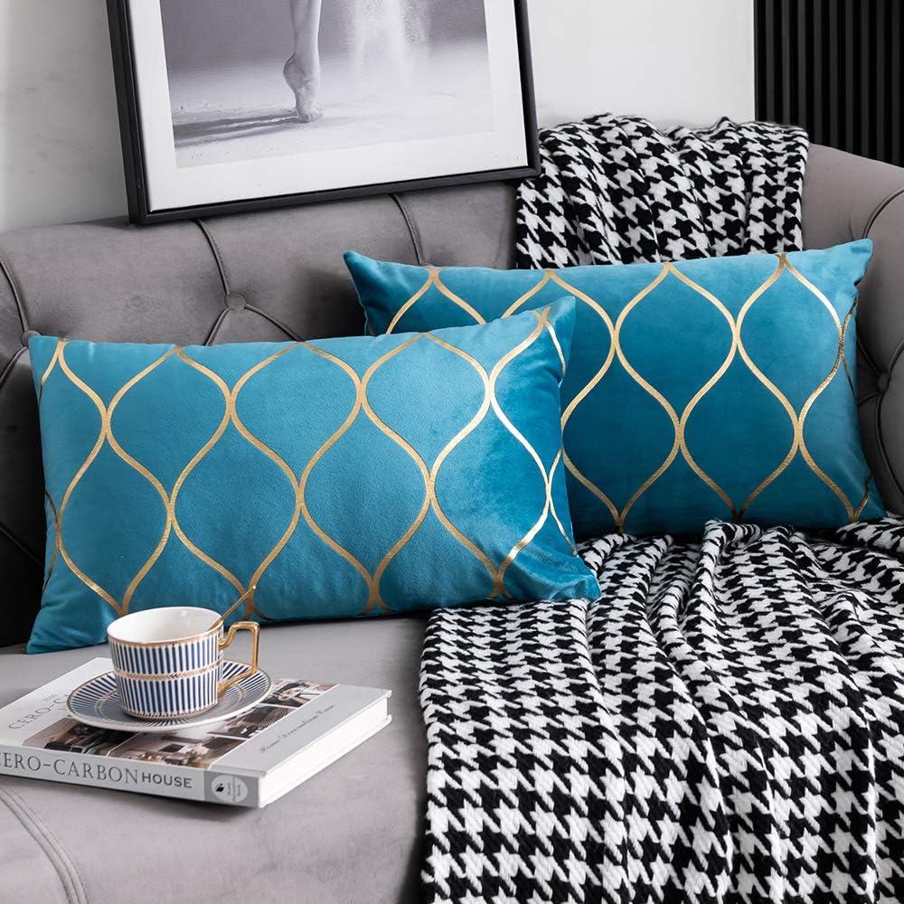 turquoise pillows for sofa