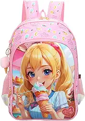 SANTINO, Mochila Infantil Sweet Girl Ice Cream by Santino Poliéster SGM20U Pink