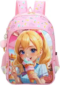 SANTINO, Mochila Infantil Sweet Girl Ice Cream by Santino Poliéster SGM20U Pink