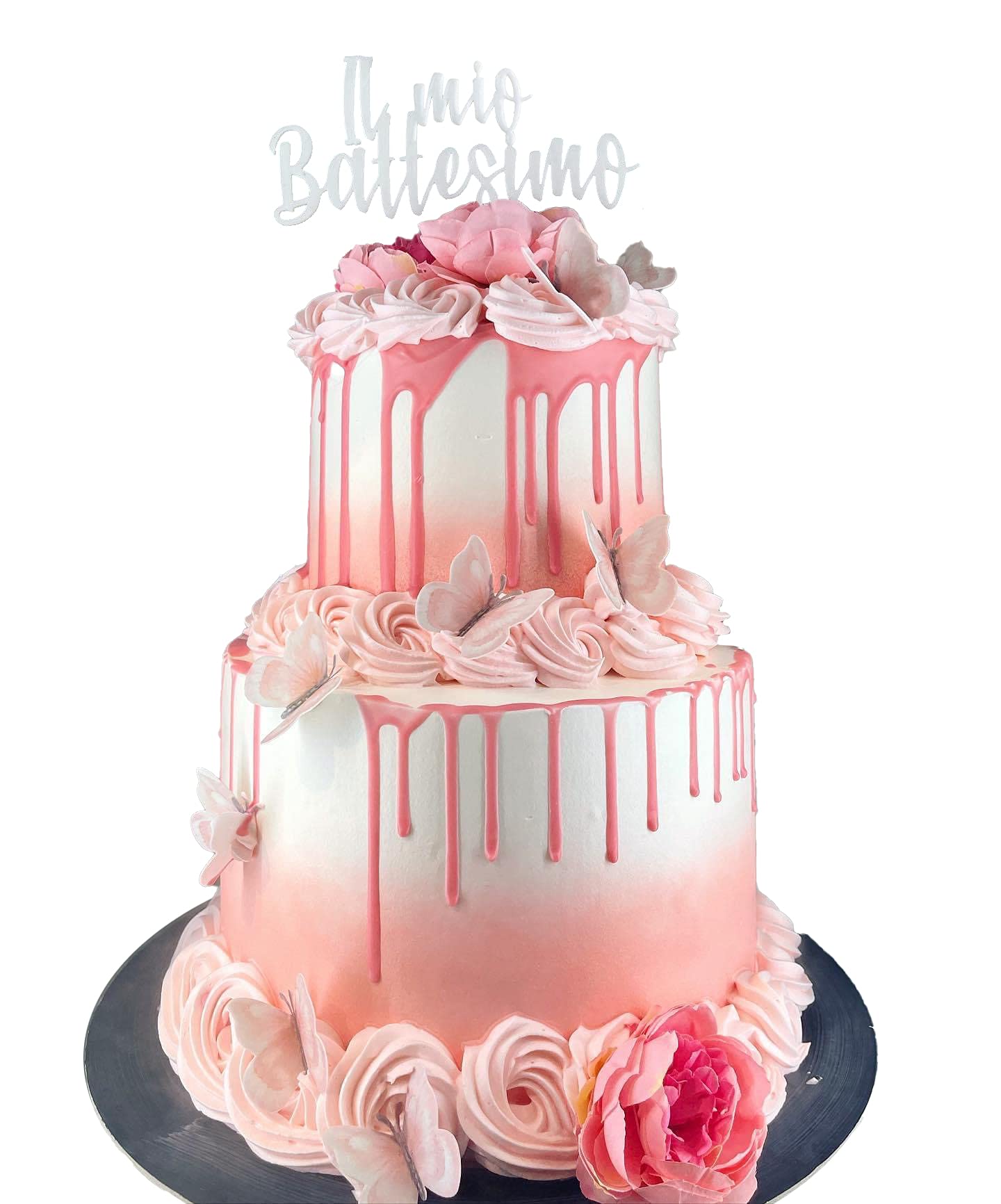 Cake Topper In Plexi 'Il Mio Battesimo' - 18x14 Cm, Colore A Scelta Specchiato - Foto 4