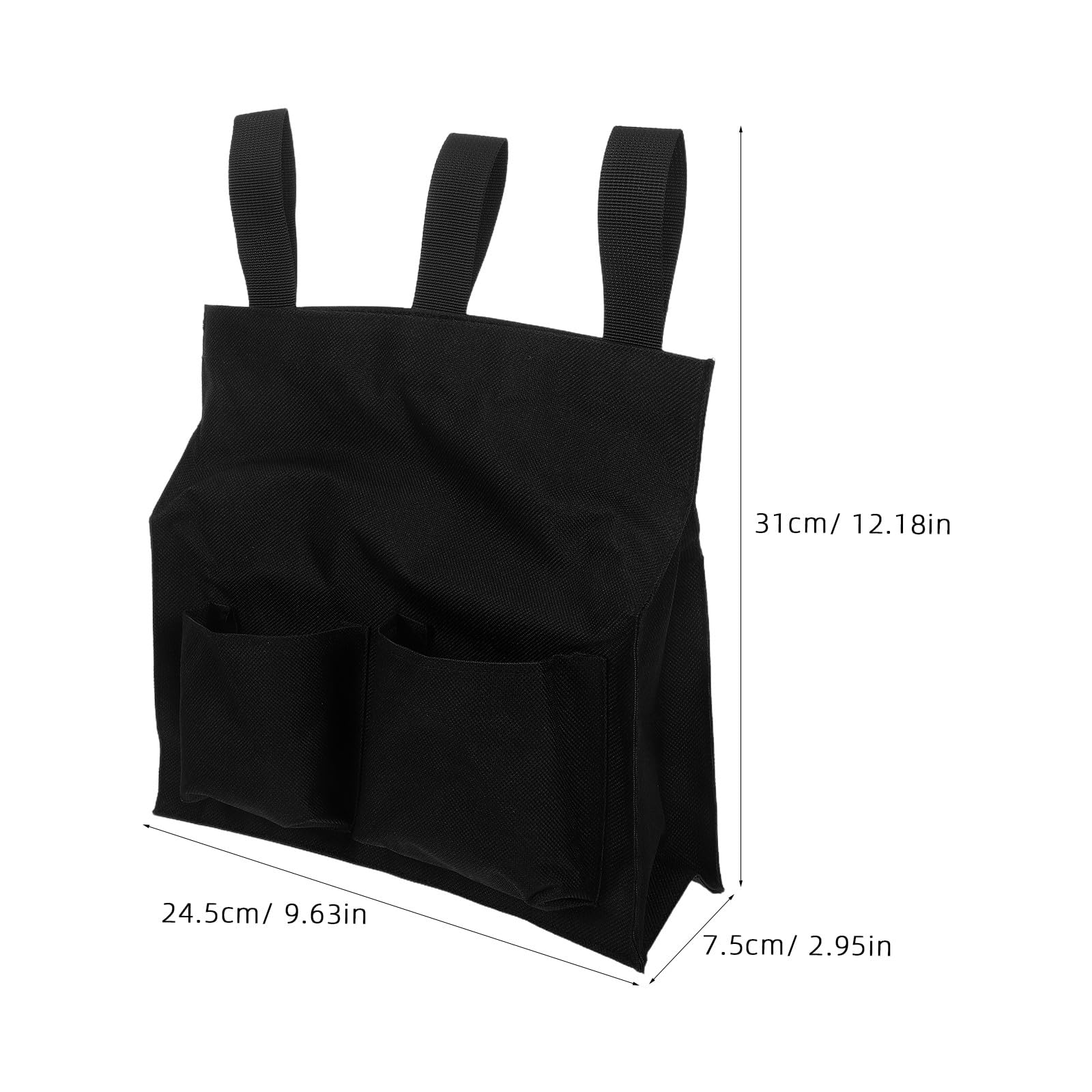 Bolsa para Balones de Árbitro de Softbol y Béisbol de Tela Oxford, Gran Capacidad, 2 Unidades con Correa para Cintura y Bolsillos Laterales, Práctica para Transporte en Deportes