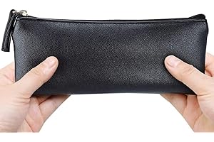 MROCO Pencil Pouch Black Pencil Bag for Office and School Supplies