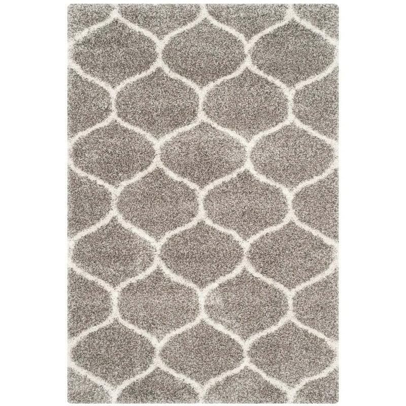 Image of Carpet for Living Room 5X7 FEET Modern Soft Shaggy Carpet Thick, Fluffy & 2 inch Pile Shag Rug for Your Kids Room, Bedroom & Livingroom (Grey White 1)