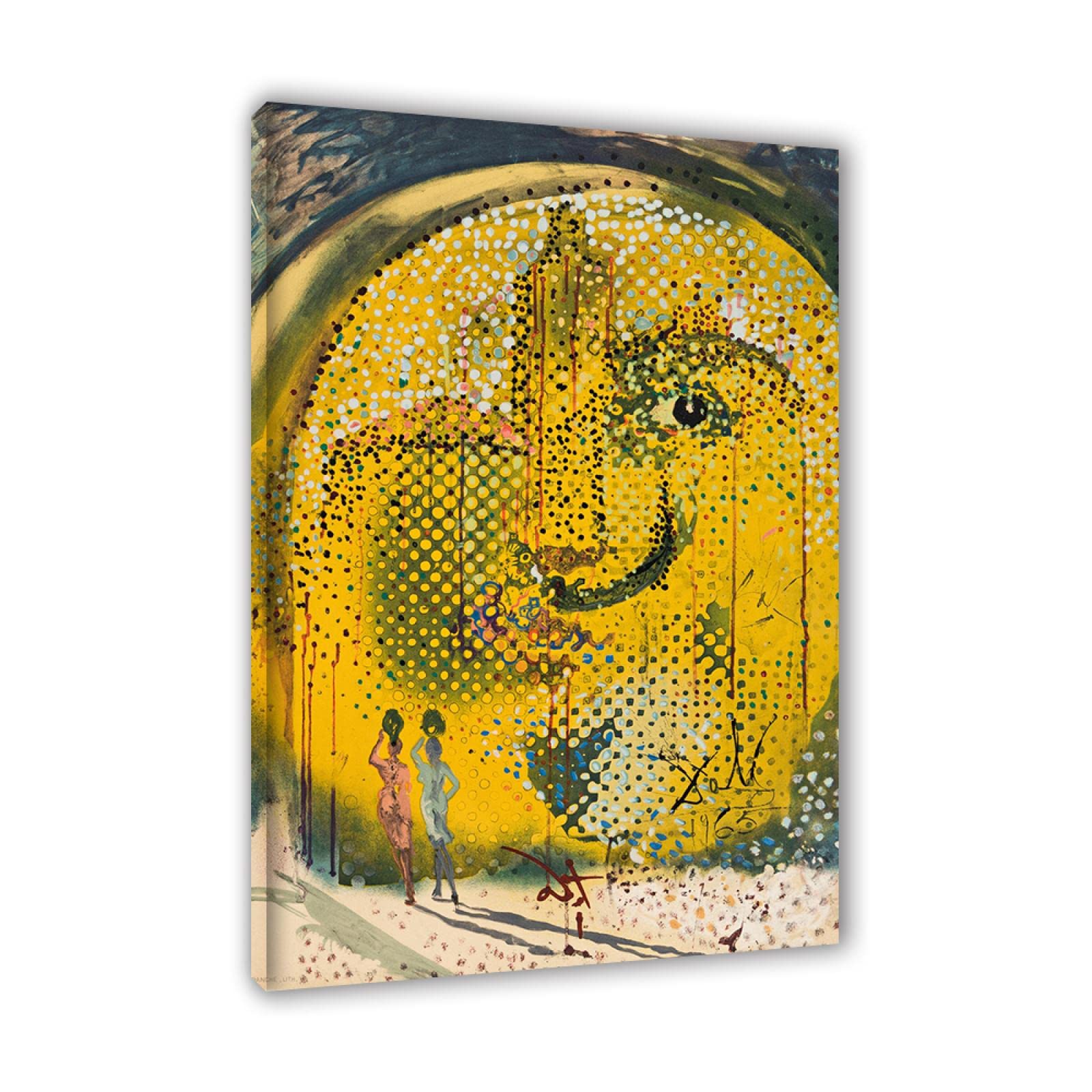 Amazon.co.jp: サルバドール・ダリ「Sol y Dalí」キャンバス絵画 