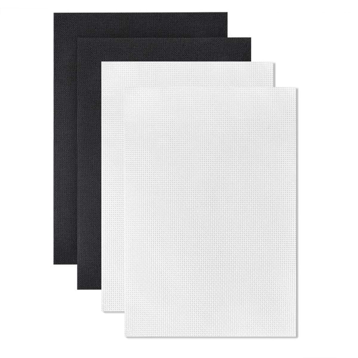 4 Pieces Aida Cloth 14 Count Cross Stitch Fabric, 12 by 18-InchCross Stitch Cloth, Cross Stitch Fabric Classic Reserve Classic Reserve Aida Cloth, Needlework DIY Handmade Crafts