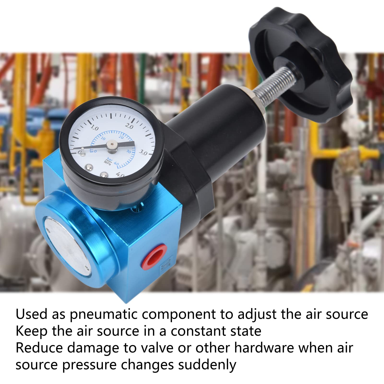 Régulateur de pression d'air, réducteur pneumatique Miniature, jauge de contrôle de régulation (QTYH-10)