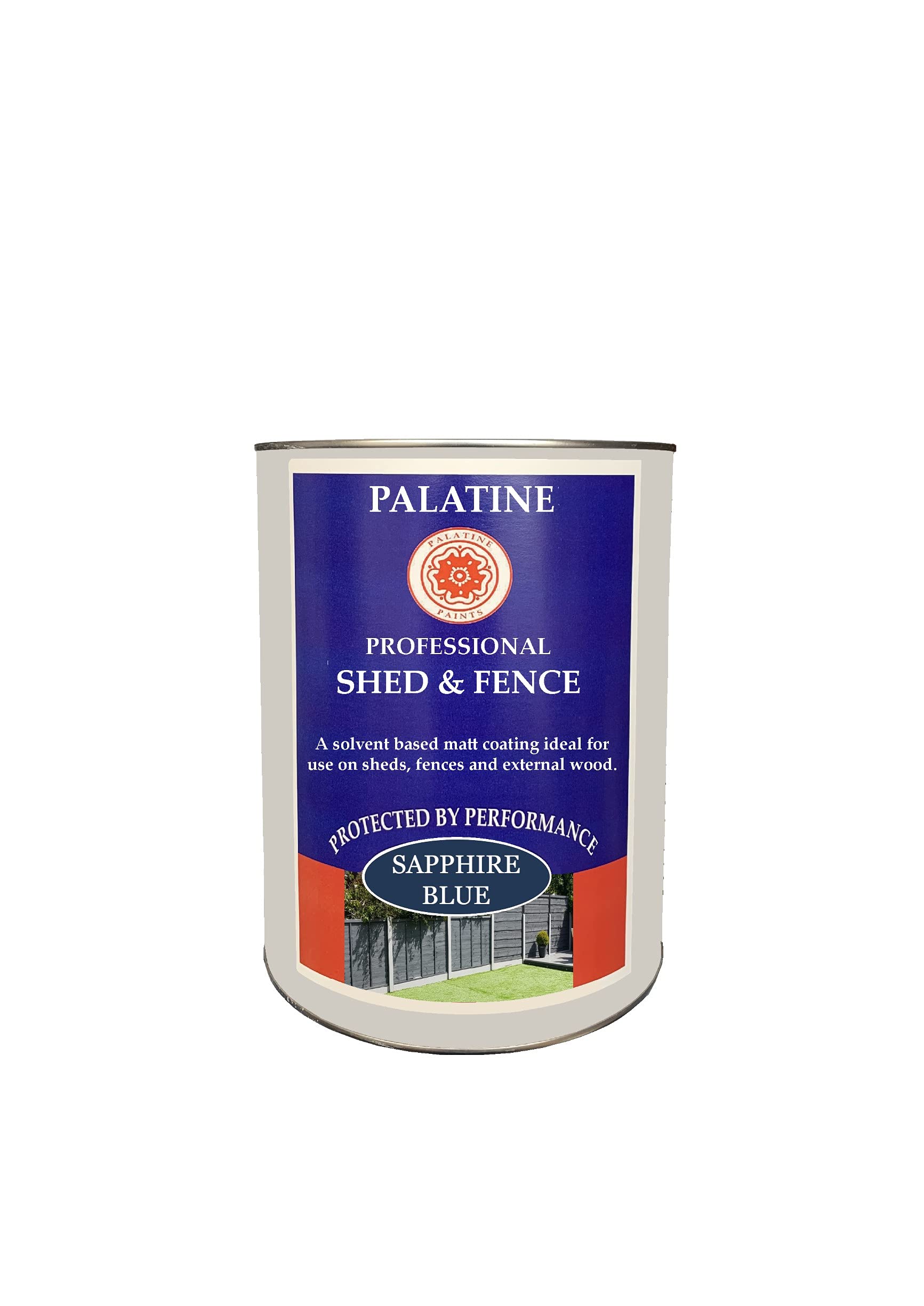 Palatine Professional Shed & Fence 5lt | Oil Based Paint for use on Sheds & Fences (Sapphire Blue)