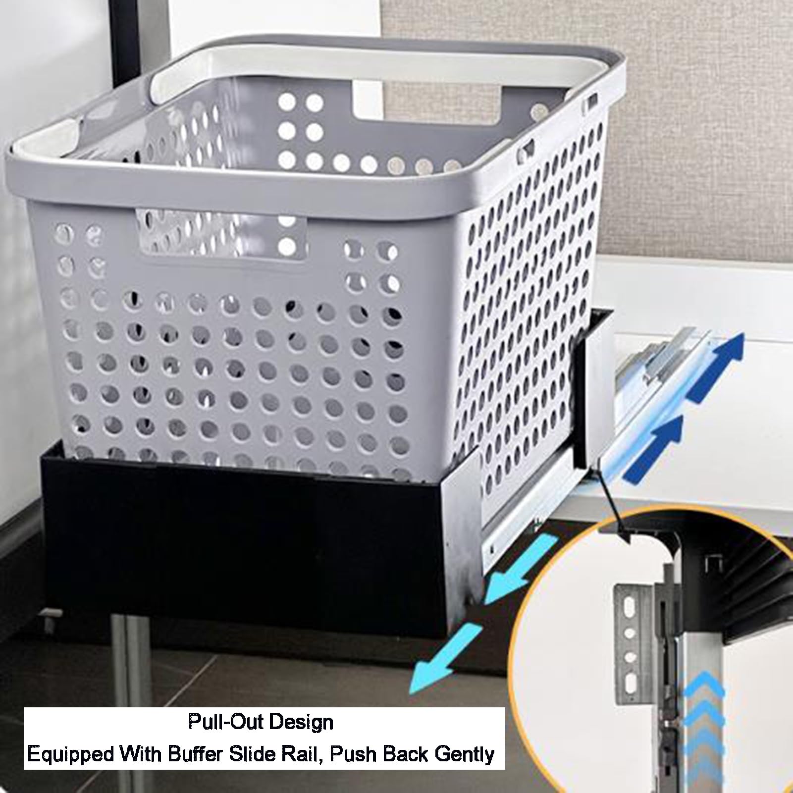 Stapelbare Lagerbehälter, Ausziehbarer Schubladen-Organizer, Lagerbehälter, An Regalen Befestigt, For Home Office Schlafzimmer Waschküche(Color4)