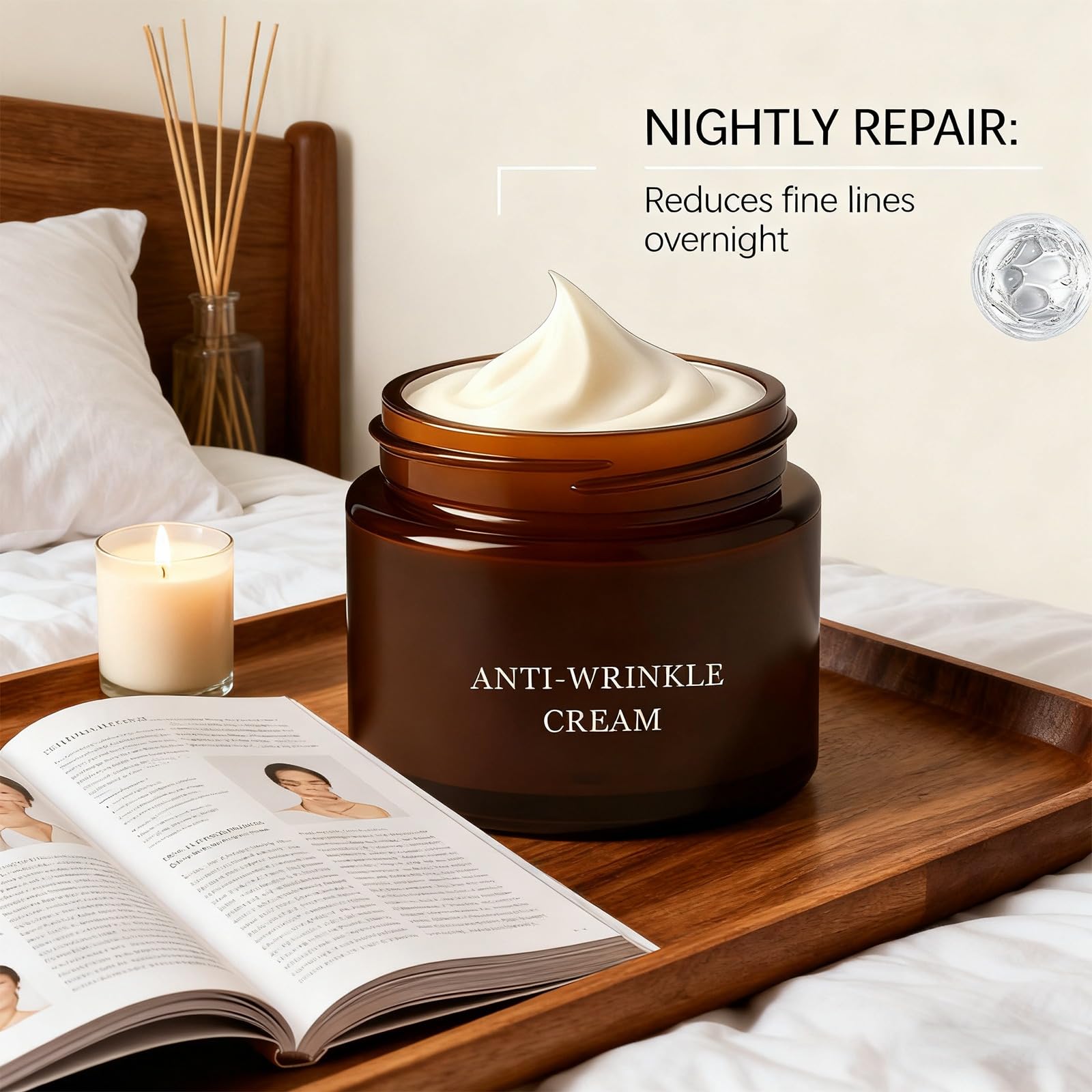 Luxeveria retinol krem przeciwzmarszczkowy, przeciw starzeniu się, ujędrniający balsam do ciała z owsiankiem, ujędrniający skórę, do precyzyjnego liftingu, redukcji zmarszczek (5 szt.)