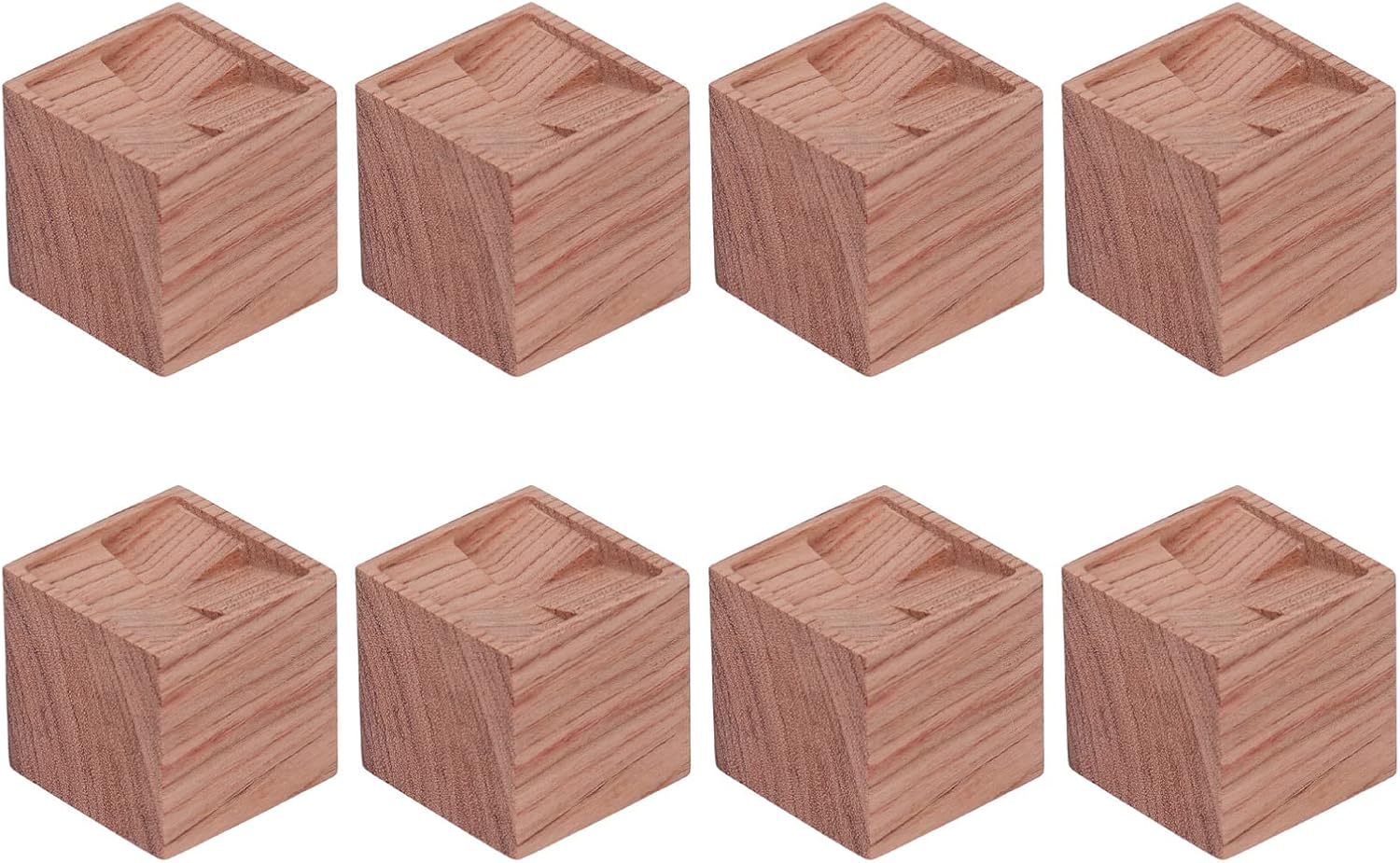 8PCS Essential Oil Diffuser Quadrate Simple Compact Rosewood Material Style Diffuser for Bedroom Wardrobe Car Living Room Office Beauty Salon Yoga Studio