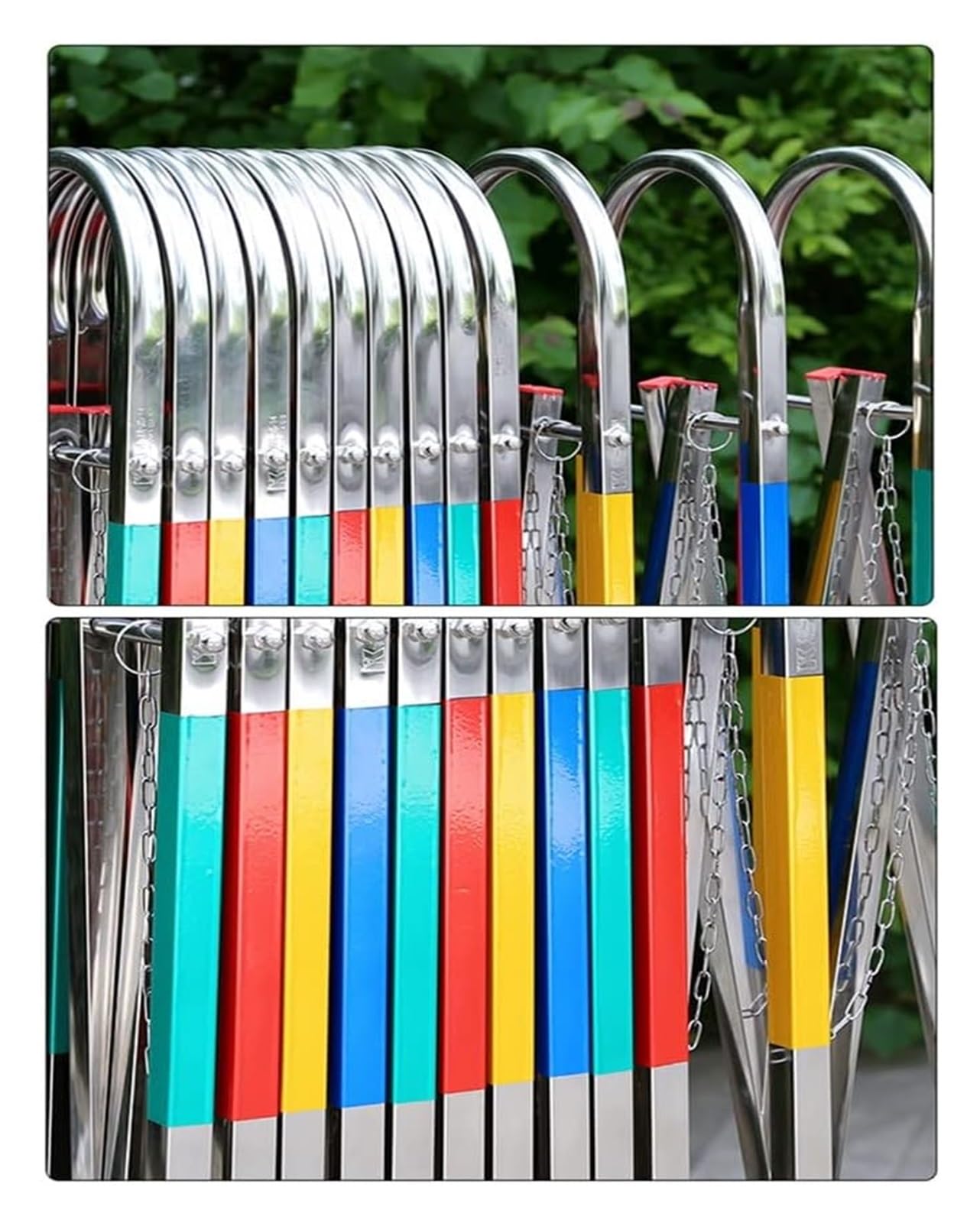 Barriera di Traffico Estensibile e Retrattile, Recinzione di Sicurezza Portatile in Acciaio Inox, 1,5 x 6 m, Multicolore, Ideale per Il Controllo della Folla in Eventi al