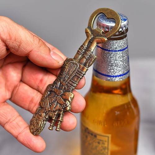 Miniatura 2 de Abrebotellas de cerveza Scottish Highland Bagpipe ,Cool Bottle Opener para herramienta de bar, removedor de tapas de refrescos y cerveza, artilugio