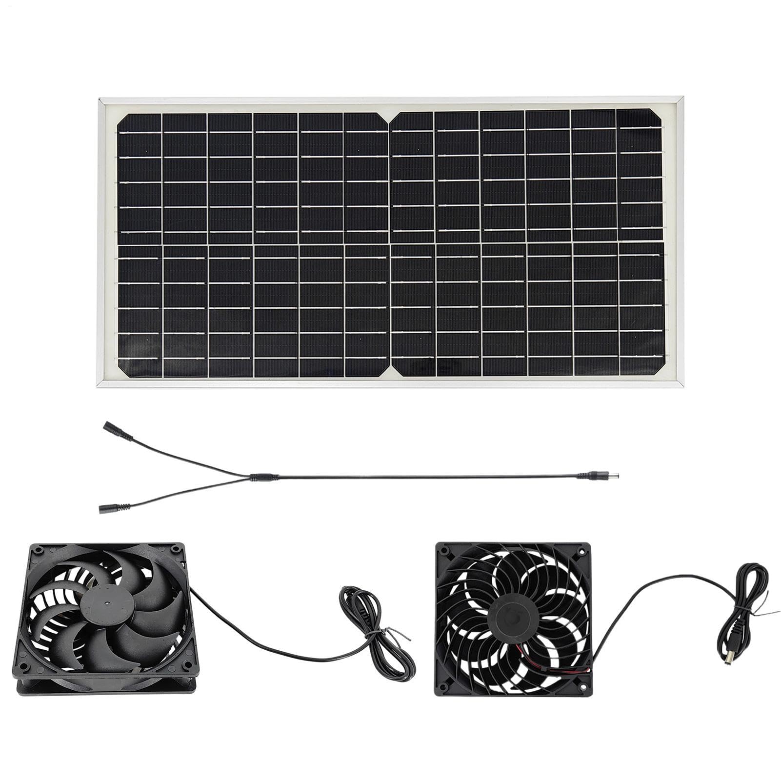 Wentylator Solarny Zewnętrzny 16 W Wydajna Energooszczędna Wentylacja