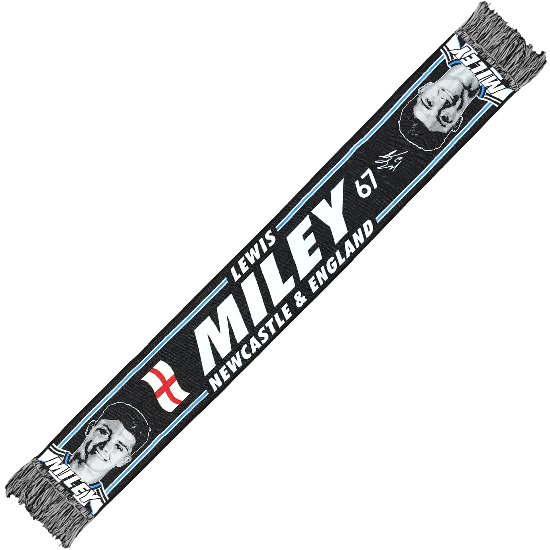 Partisan Black Newcastle Scarf Miley Hd Gift Souvenir