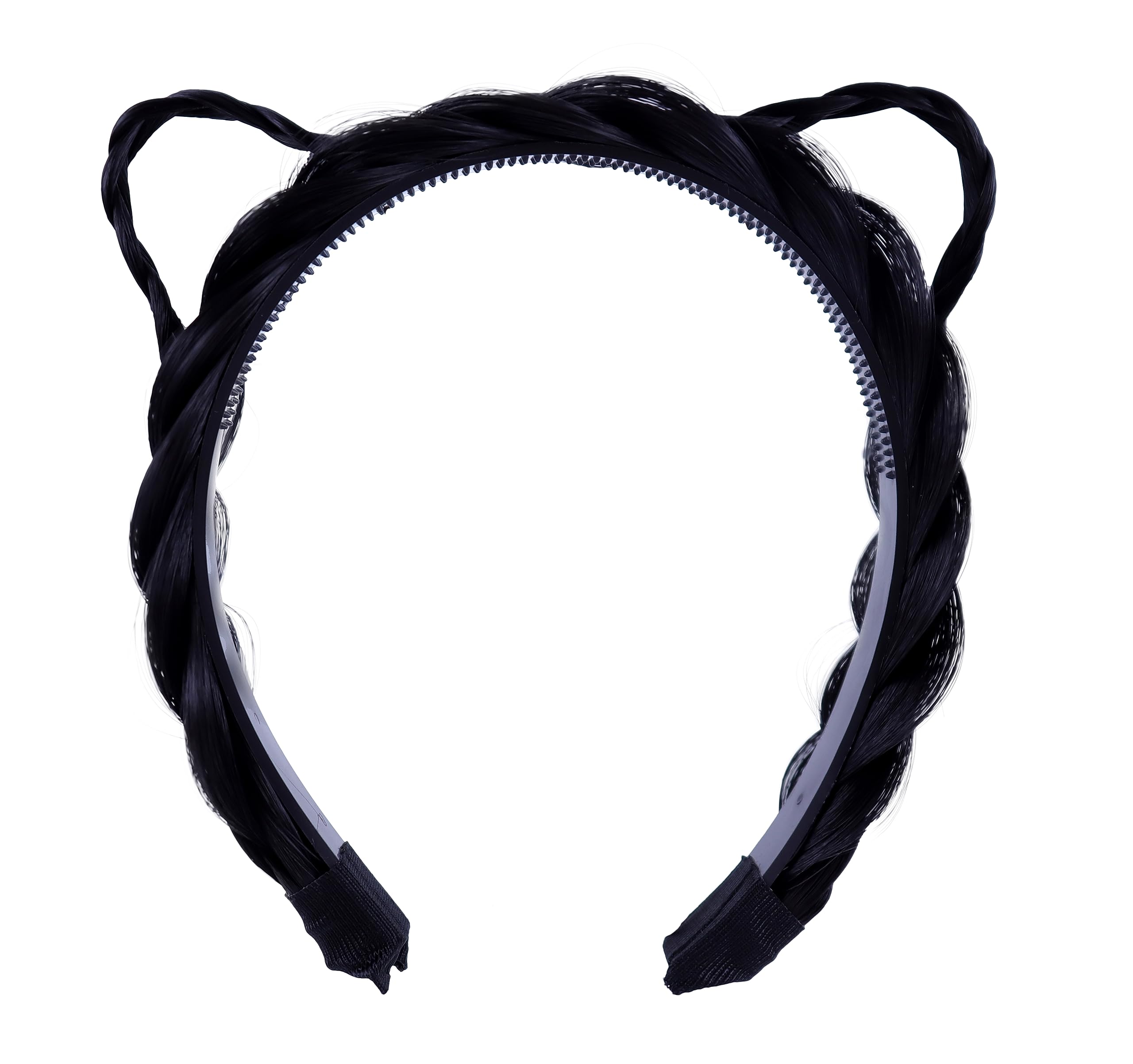 Bonnie Z. Leonardo Classic Black Cat Ears Braid Cat Ears Headband BC