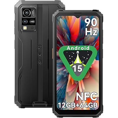 Blackview BV4800SE タフネススマホ Android15 SIMフリー アウトドア スマホ 12GB RAM 64GB ROM 2TB拡張可能  …