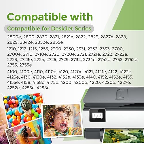 Miniatura 2 de 67XL - Cartuchos de tinta de repuesto para HP Ink 67 XL HP67 HP67XL for2700 4155e 2755e 2734e 4100 2700e 4100e 6400 2752 2752e 4152e 6455e 6055e