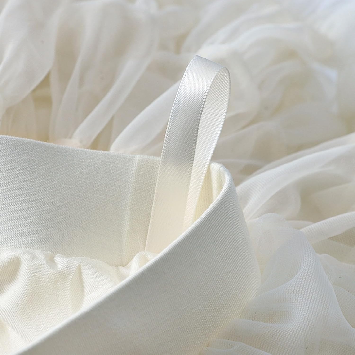JJEUWE Girls Ballet Tutu Skirt Tulle Multi Layer Ruffled Underskirt Princess Dance Pettiskirt