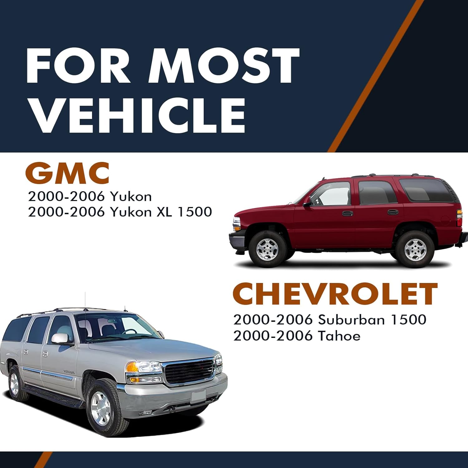 PM Auto Set of 4 Front Shock Absorber-Rear Complete Shock Absorber Kit For 2000-2006 GMC Yukon w/ ZW7 Premium