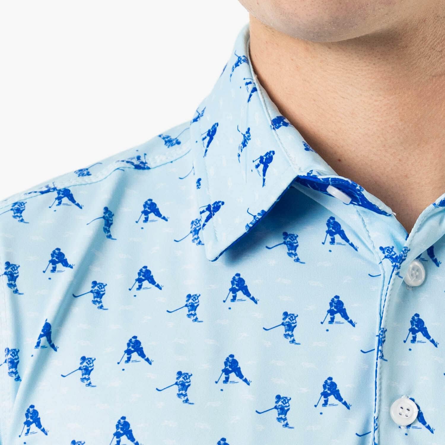 ChalkTalkSPORTS Hockey Short Sleeve Polo Shirts - Mens Hockey Performance Sport Polo - Youth & Adult Sizes - Image 5