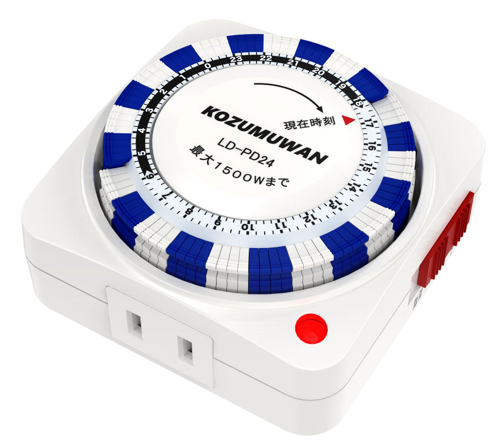 Amazon｜KIMOC(キモチ) コンセント タイマー 24時間 15分単位 タイマー