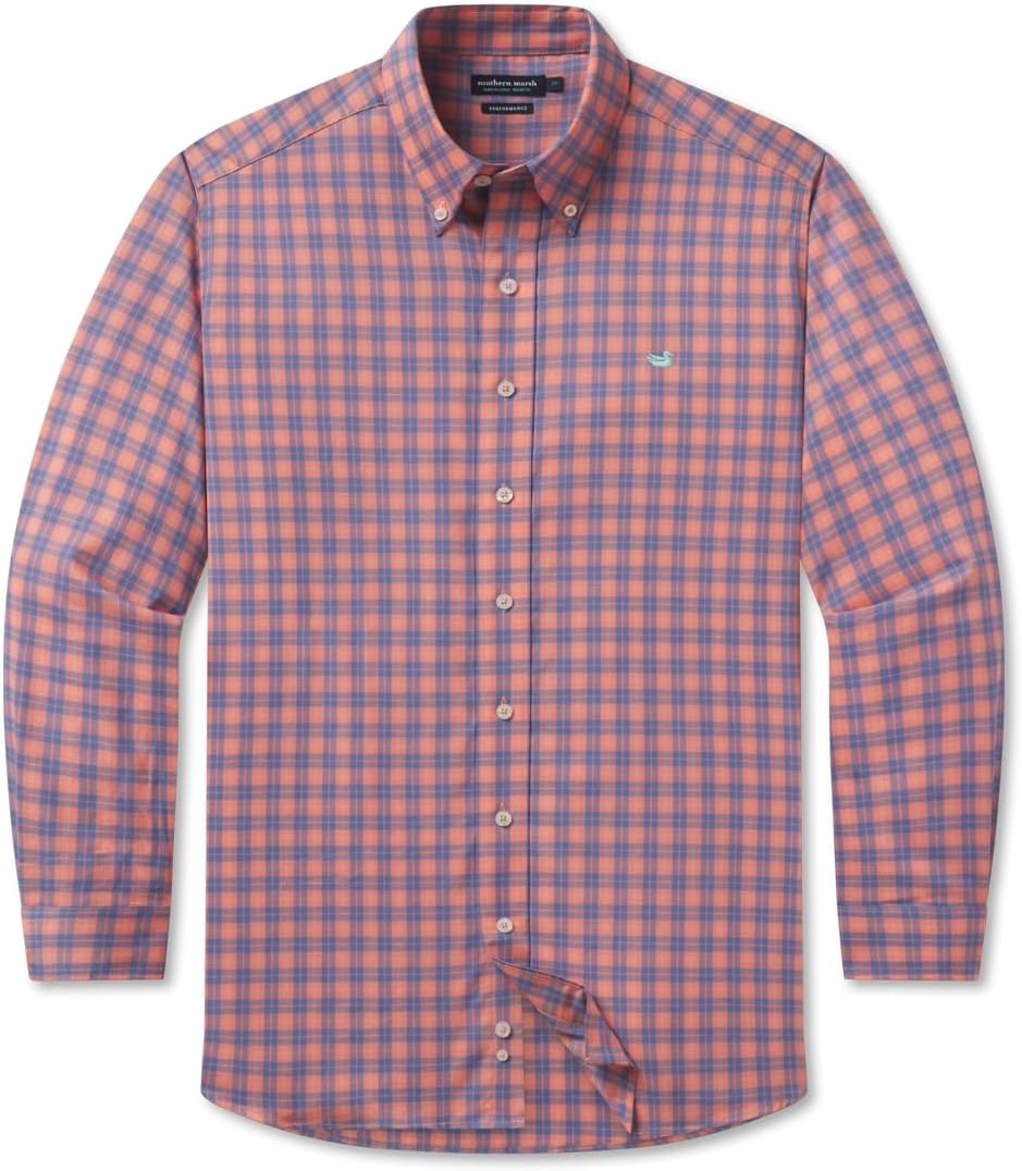 Southern Marsh Men's Kennedy Performance, Long Sleeve Woven Dress Shirt - Image 2