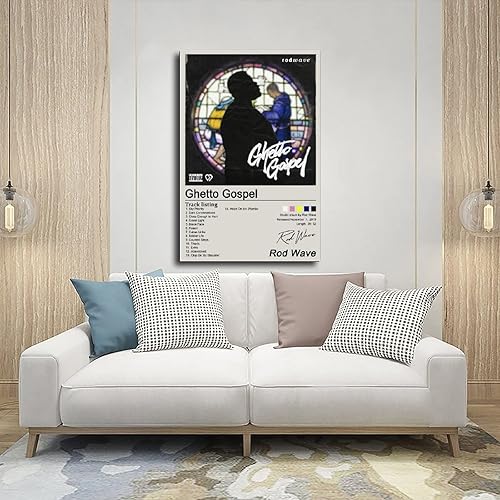 Miniatura 4 de Póster de ondas de varilla, álbum de música del evangelio de gueto, póster en lienzo para decoración de pared, pinturas para sala de estar,